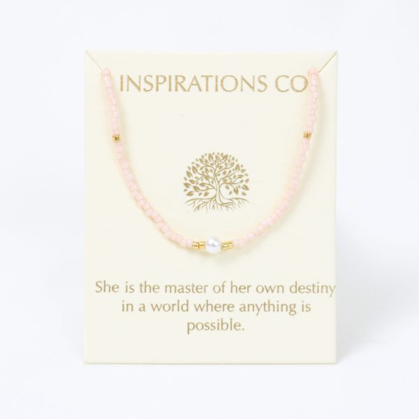 Inspiration Necklace Pearl, Pink and Gold
