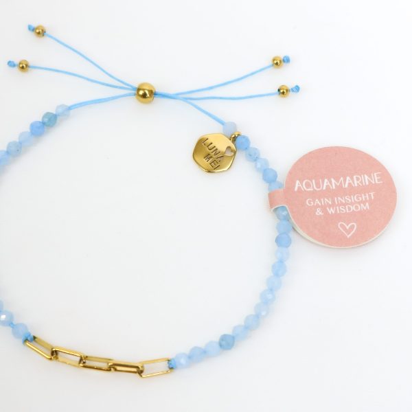Aquamarine Mei Bracelet