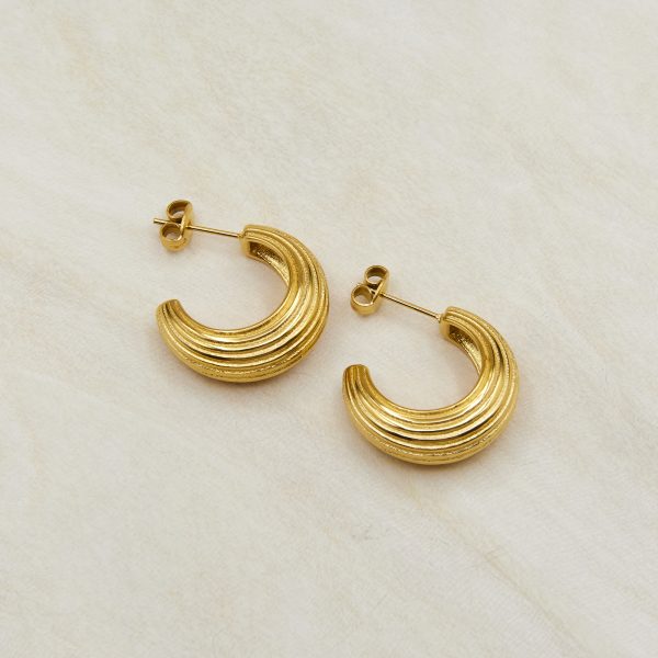 Elemente chunky hoop earrings Tarnish Free