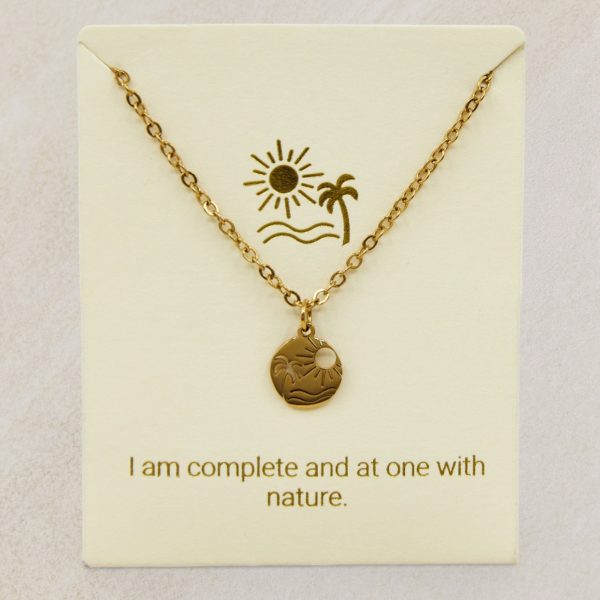 Beach Necklace in Gold