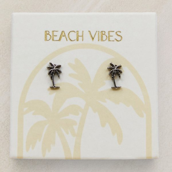 Aussie Beach Babe stud earrings in Silver