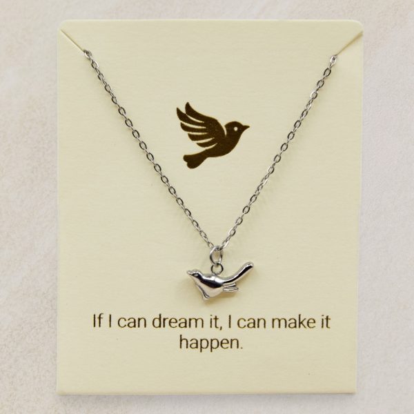 waterproof necklace with bird