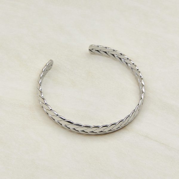 modern wide cuff bracelet Love Lunamei