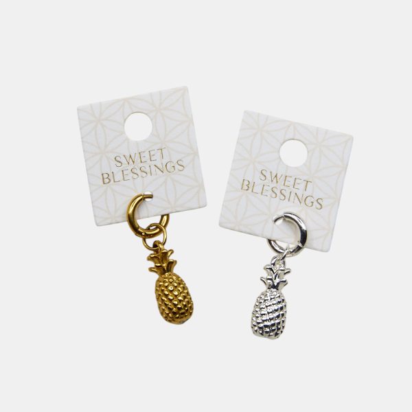 Gold and Silver pineapple charms