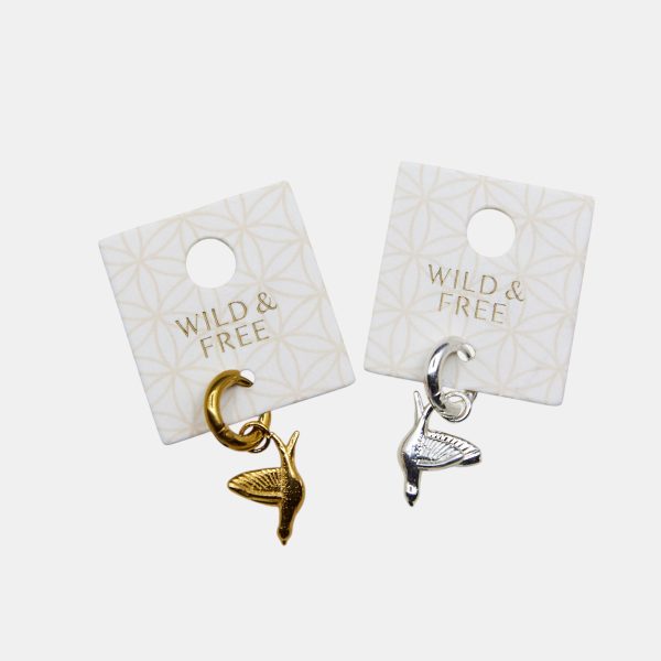 gold and Silver bird charms