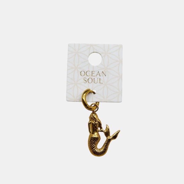 18k Gold plated mermaid charm