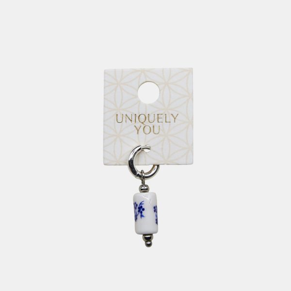 Sterling Silver glass bead charm
