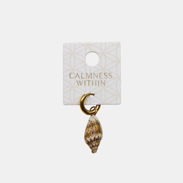 18k Gold plated shell charm