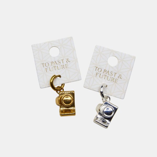 Gold and Silver camera charms