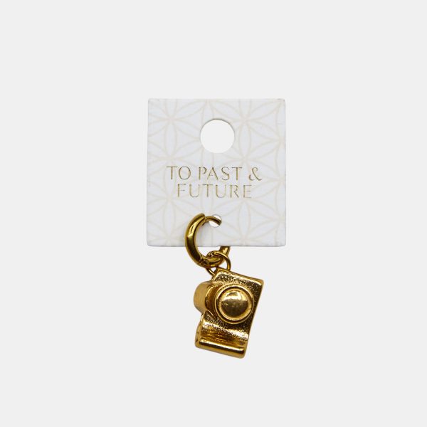 18k Gold plated camera charm