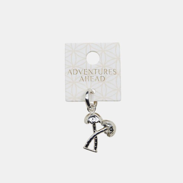 Sterling silver palm tree charm