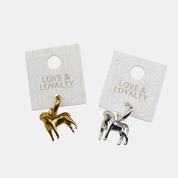 Gold and Silver dog charms