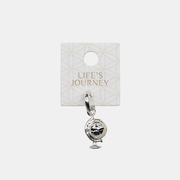 Sterling Silver globe charm