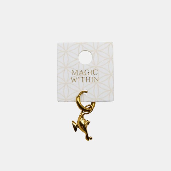 18k Gold plated genie bottle charm