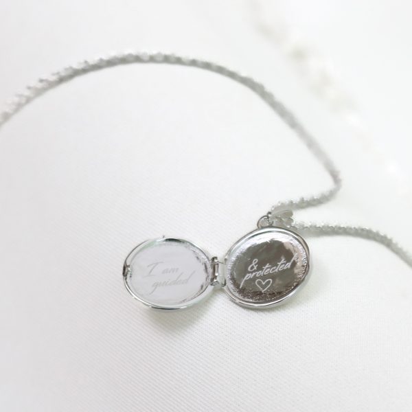 Chara Locket Inscription Silver