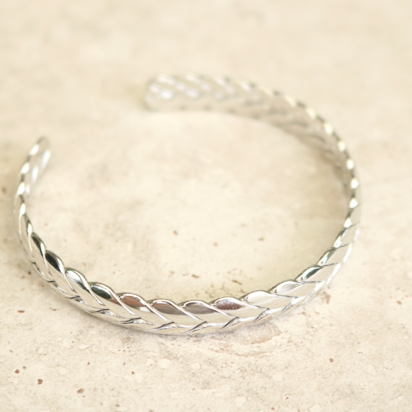 Braided Cuff in Silver