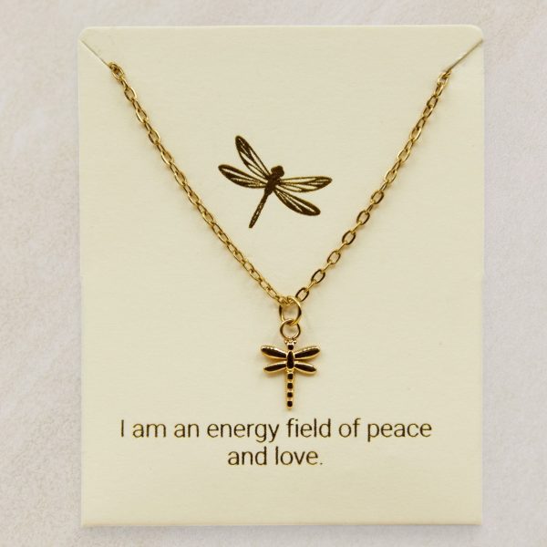 tarnish free dragonfly necklace