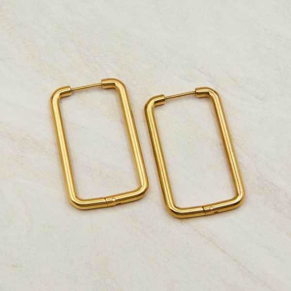 Tarnish Free stainless steel hoop earrings Love Lunamei