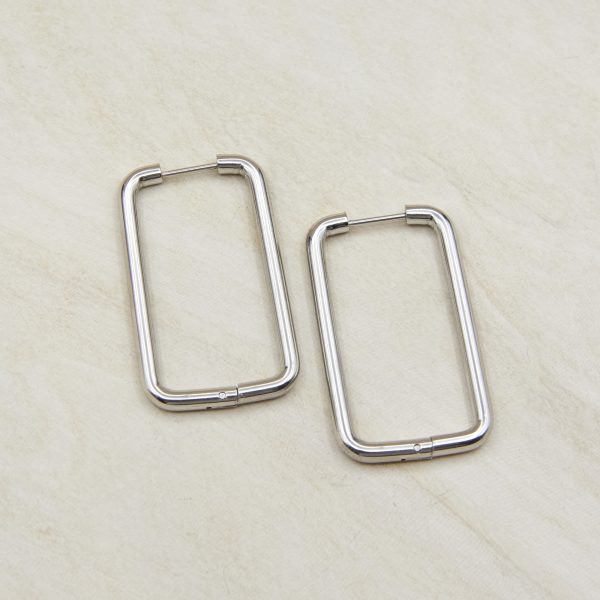 Tarnish free edit hoop earrings stainless steel