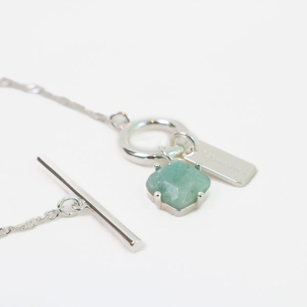 Healing Bracelet with Greenline Jasper Silver