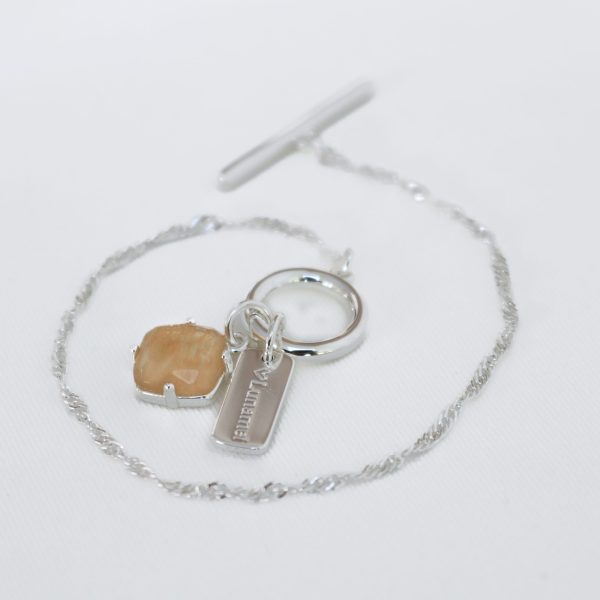 Healing Bracelet with Herkimer Silver