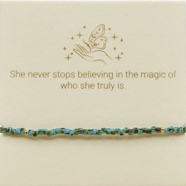 Turquoise Tort and Gold adjustable bracelet