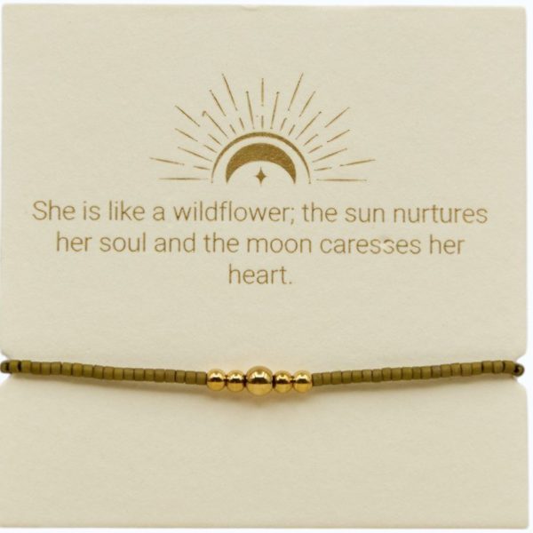 Army and Gold adjustable bracelet