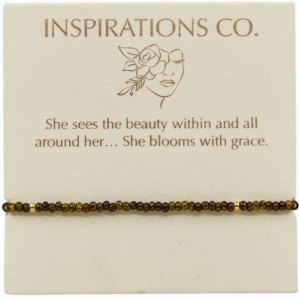 Dark Tort and Gold adjustable bracelet