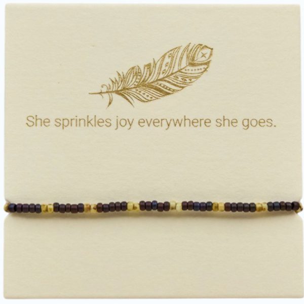 Fuchsia and Gold adjustable bracelet