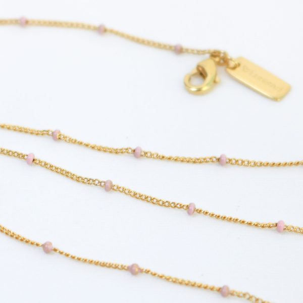Layer Me Necklace Blush Gold