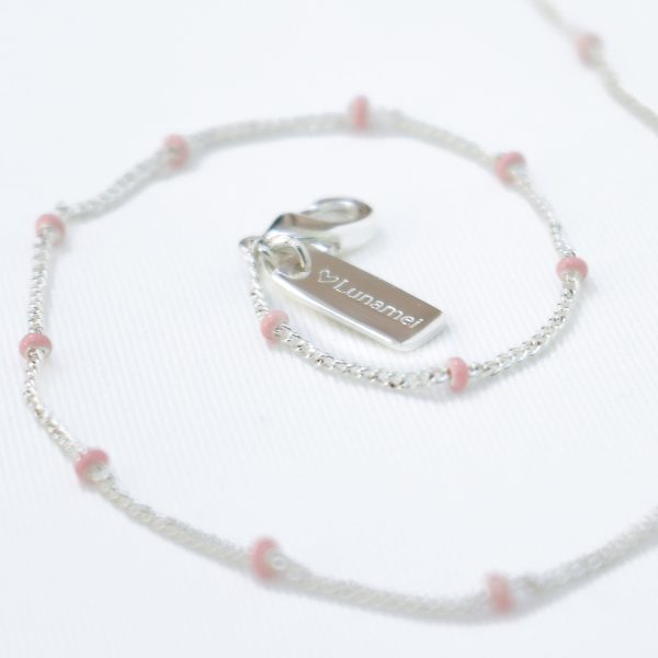 Layer Me Necklace Blush Silver