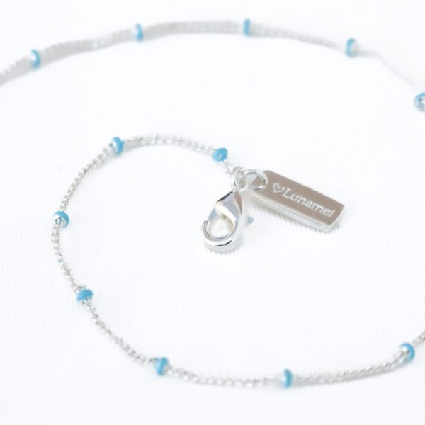 Layer Me Necklace Paradise Blue Silver