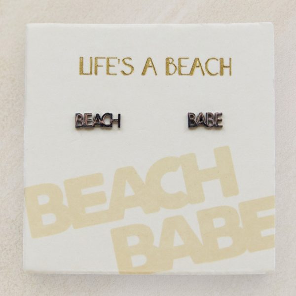Aussie Beach Babe stud earrings in Gold