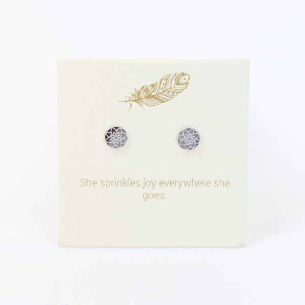 Mandala Earrings Silver
