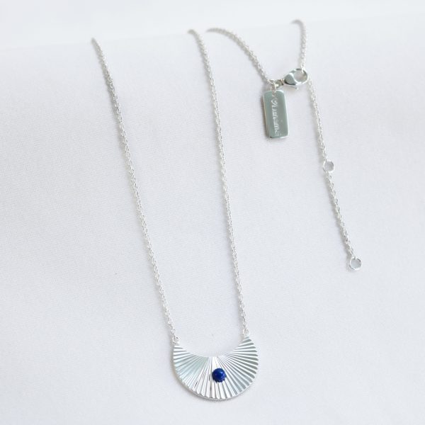 Moon Beams Necklace Lapis Lazuli Silver