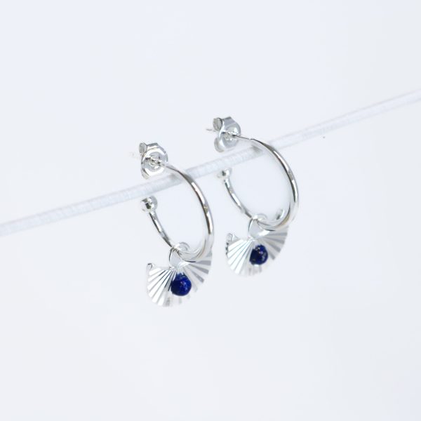 Moon Gazer Earrings with Lapis Lazuli