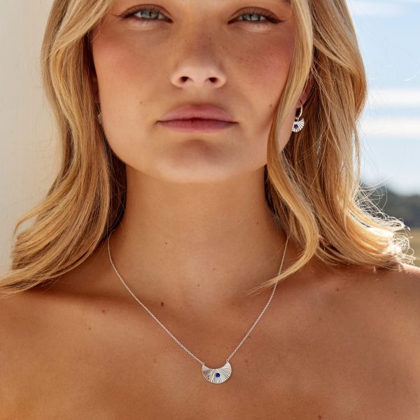 Moonbeam Necklace Silver Lapis Lazuli