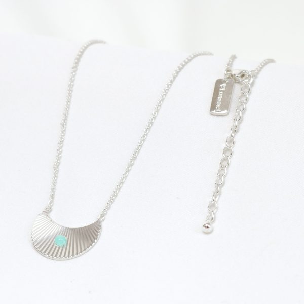 Moonbeams Necklace Silver Green Amazonite
