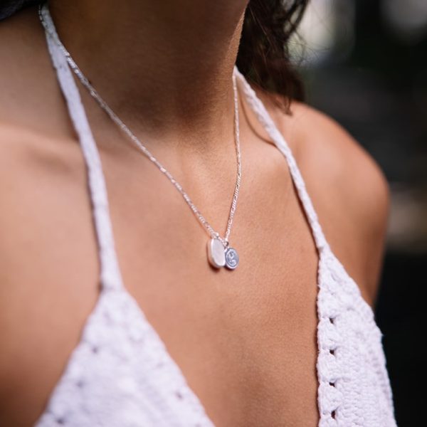 Moonstone Necklace Silver