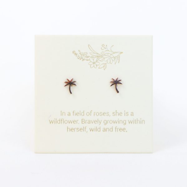 Palm Trees Earrings Rose