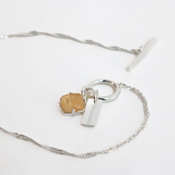Pure Necklace with Herkimer Silver