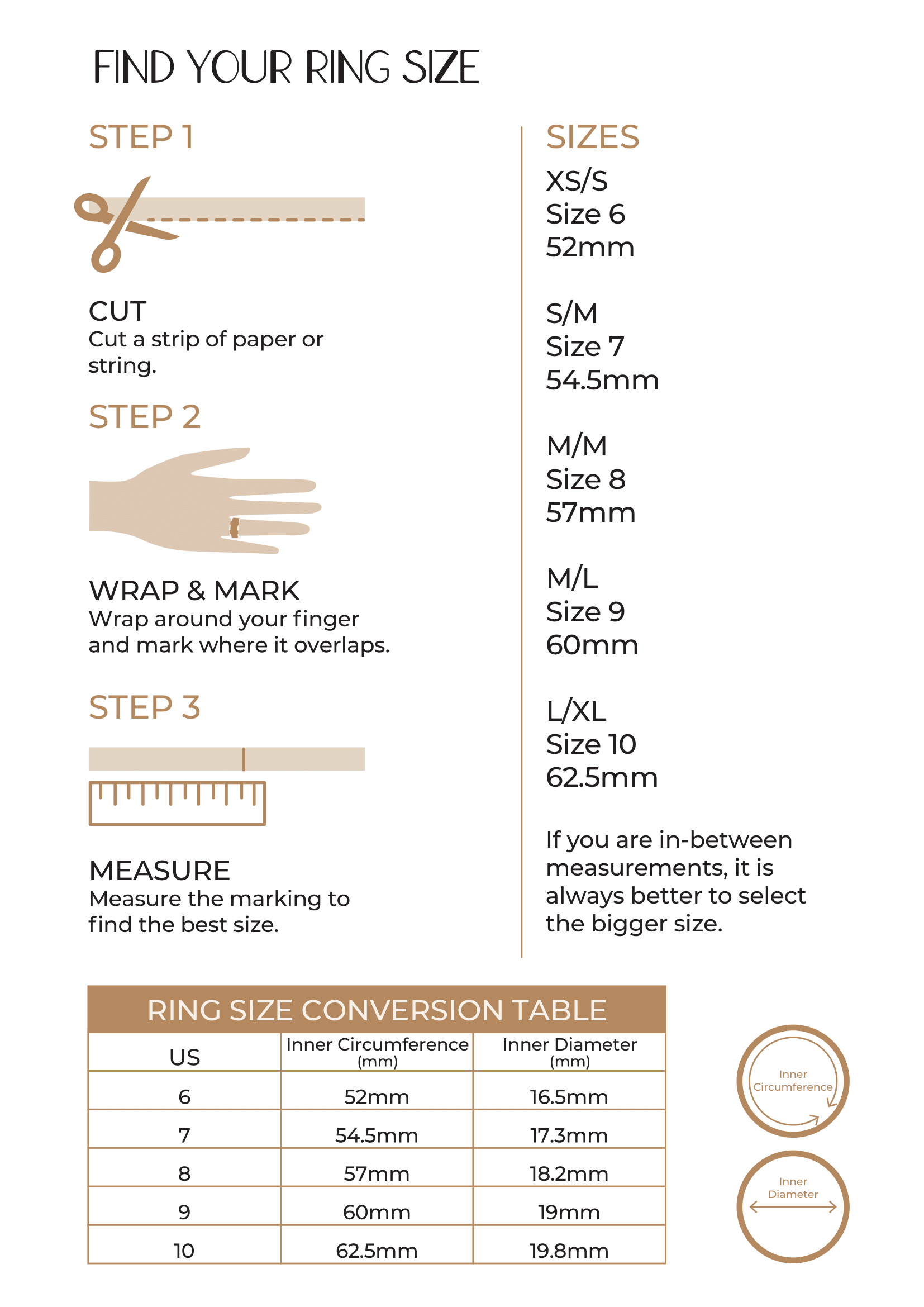 Love Luna Mei Ring Sizes Guide