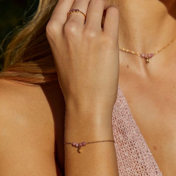 Rose Ring and Mahina Bracelet Gold