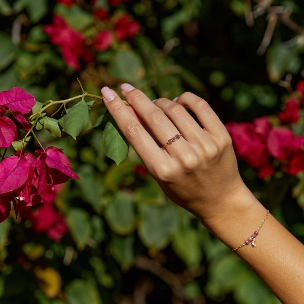 Rose Ring and Mahina Bracelet Gold