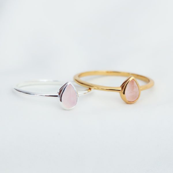 Selene Ring Rose Quartz