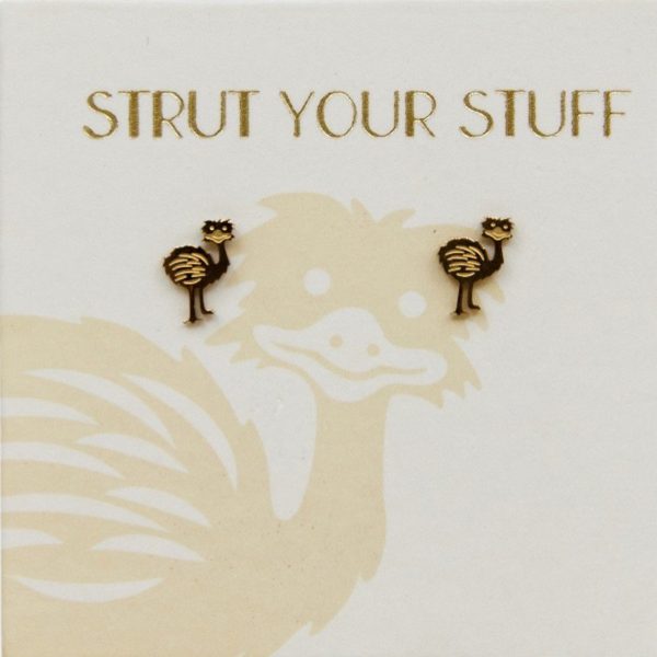 Emu Aussie Studs 18k Gold plated