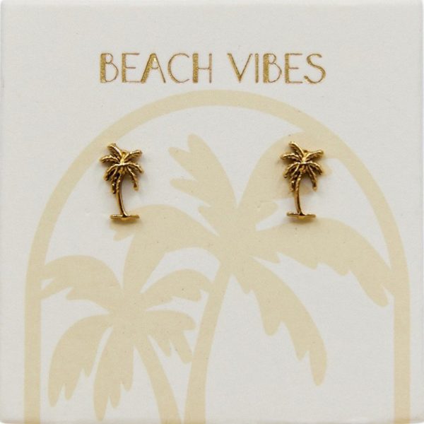Palm Tree Aussie Studs 18k Gold plated