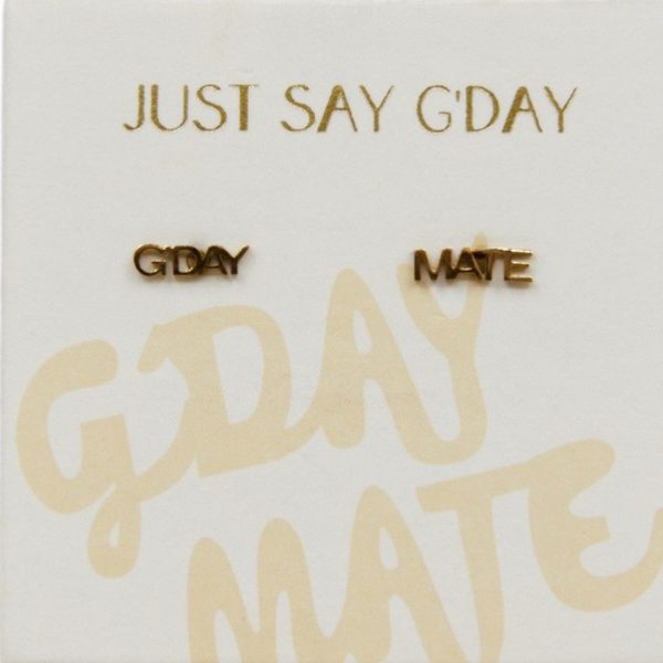 G'Day Mate Australian Studs 18k Gold Plated