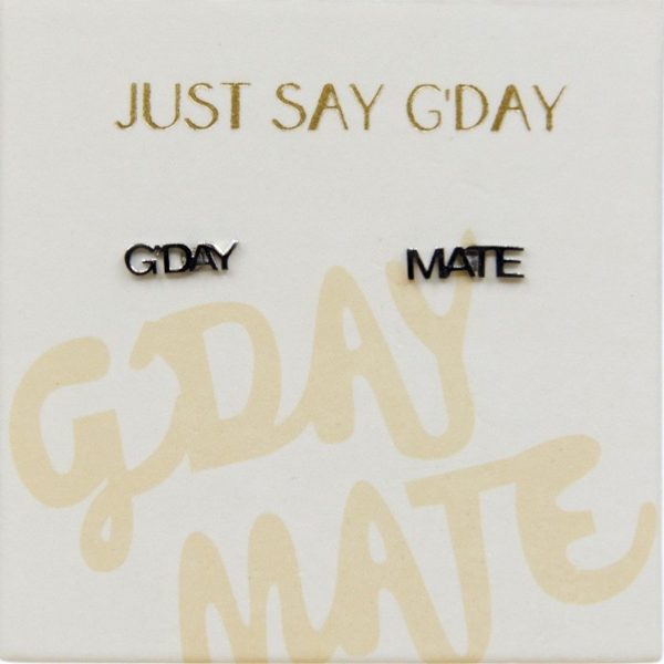 G'Day Mate Australian Studs Sterling Silver