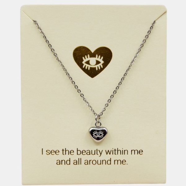 Seeing Heart Inspiration Necklace Sterling Silver
